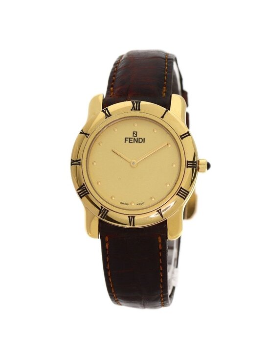 Fendi Round Face Watch Leather main image 10